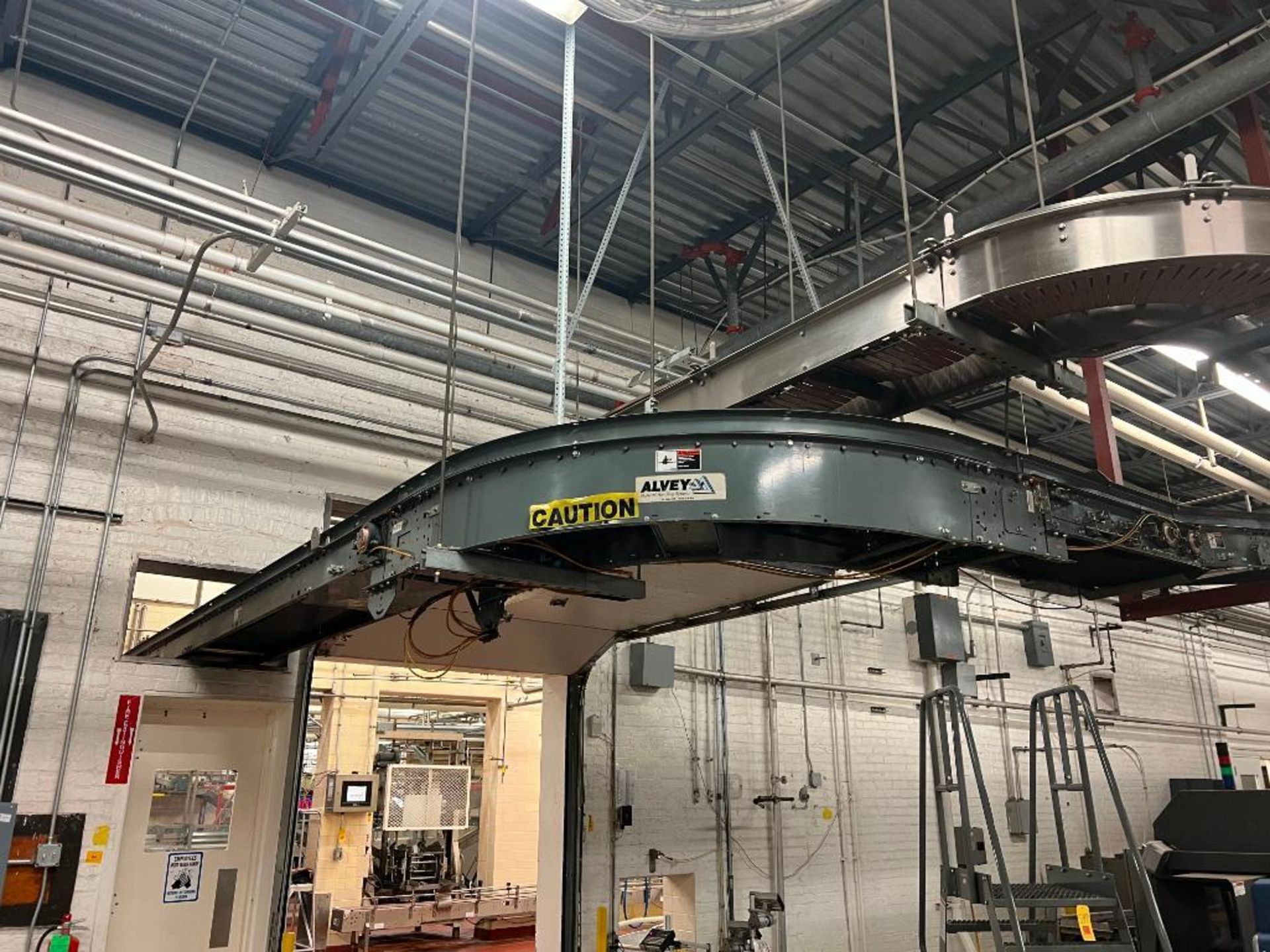 Alvey Material Handling Systems Overhead Conveyor with Drive - Rigging Fees: $3200 - Image 2 of 2