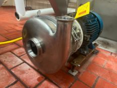 Tri-Clover Centrifugal Pump with Siemens Motor 7.5 HP 1,740 RPM Motor and 3" x 2" S/S Head, Clamp