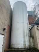 DCI 15,000 Gallon Insulated S/S Silo, S/N: 87-D-35280 with (2) Tri-Clover S/S Tank Valves, Level