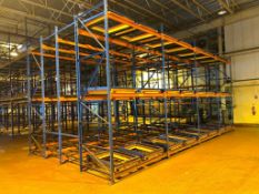 Sections 3-Deep Roller Pallet Racking , Dimensions = 12' x 8' - Rigging Fees: $1760