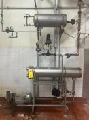 S/S Shell/Tube Heat Exchanger with Tank, Centrifugal Pump and, Mounted on Rack - Rigging Fees: $500