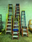 Assorted Fiberglass A-Frame Ladders up to 12' - Rigging Fees: $250