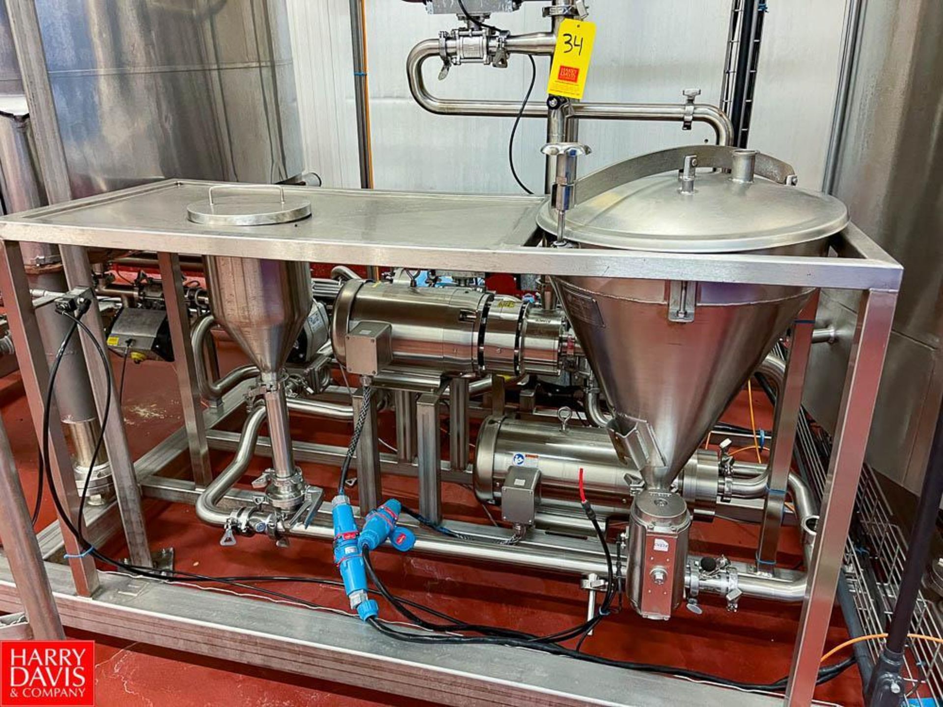 2019 Admix Powder Blending System with Admix Dynashear DS-425 and SPX 2065LR Pumps and S/S Cone Hopp - Image 2 of 4