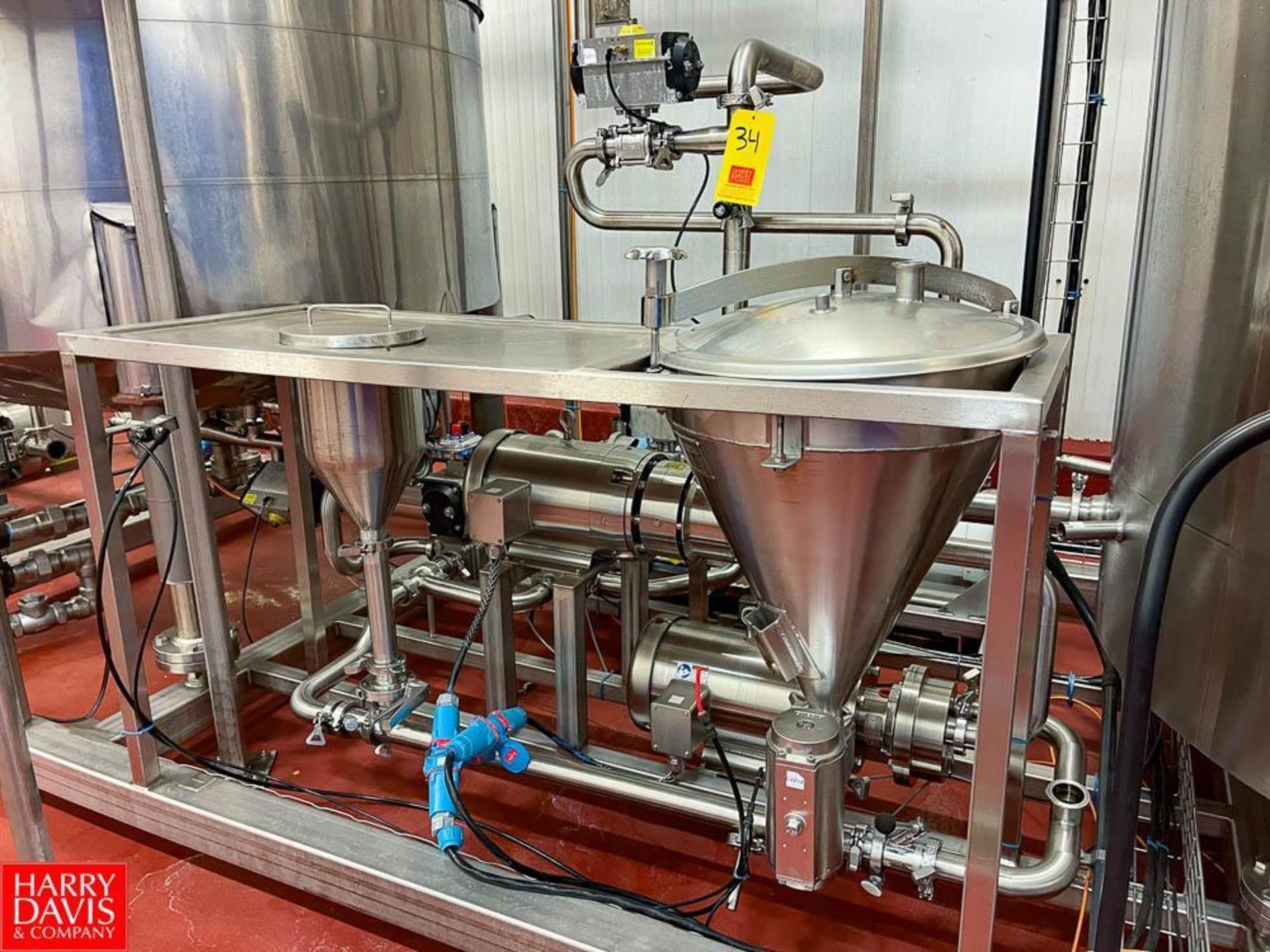 2019 Admix Powder Blending System with Admix Dynashear DS-425 and SPX 2065LR Pumps and S/S Cone Hopp