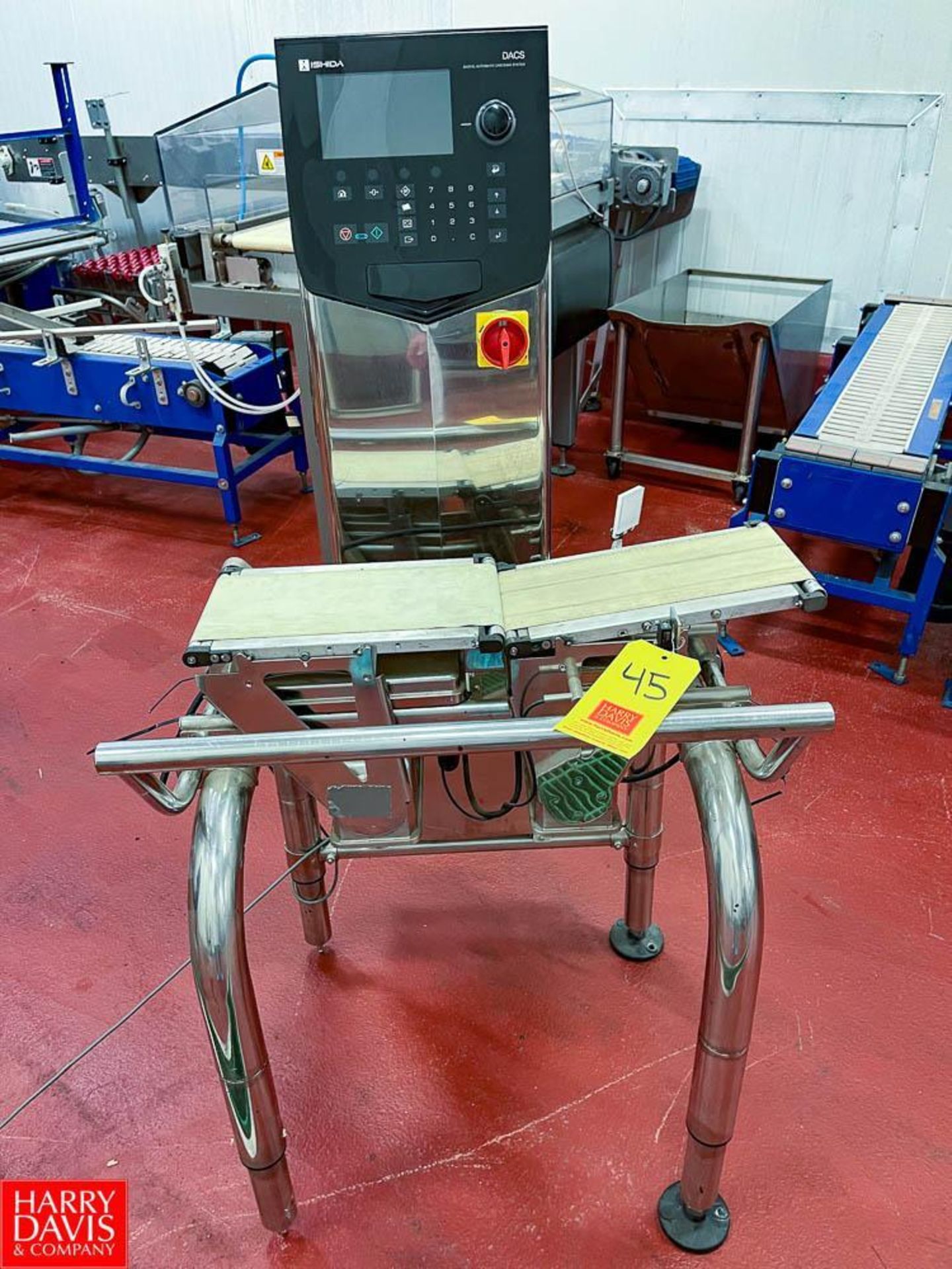 Ishida Checkweigher, Model: DACS-G-S015-13/SS-I-S, S/N: 85046 - Rigging Fee $100