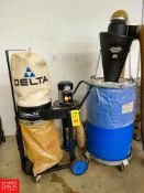 2018 Delta Portable Dust Collector with Collection Drum and Hose, Model: 50-723T2