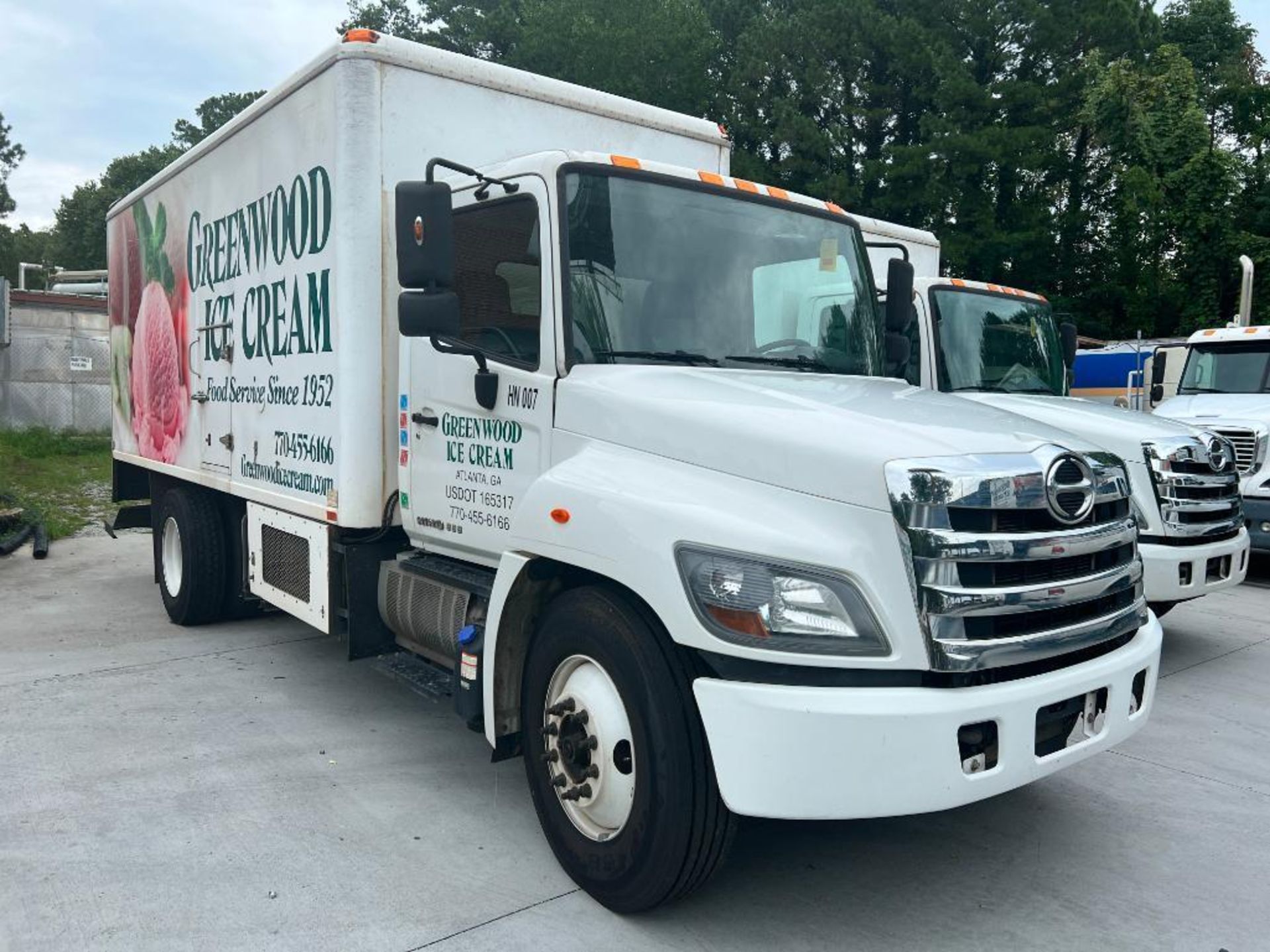 2017 Hino 18' x 10" Refrigerator Single Axle Delivery Truck, Model: 338, with Diesel Engine, Automat