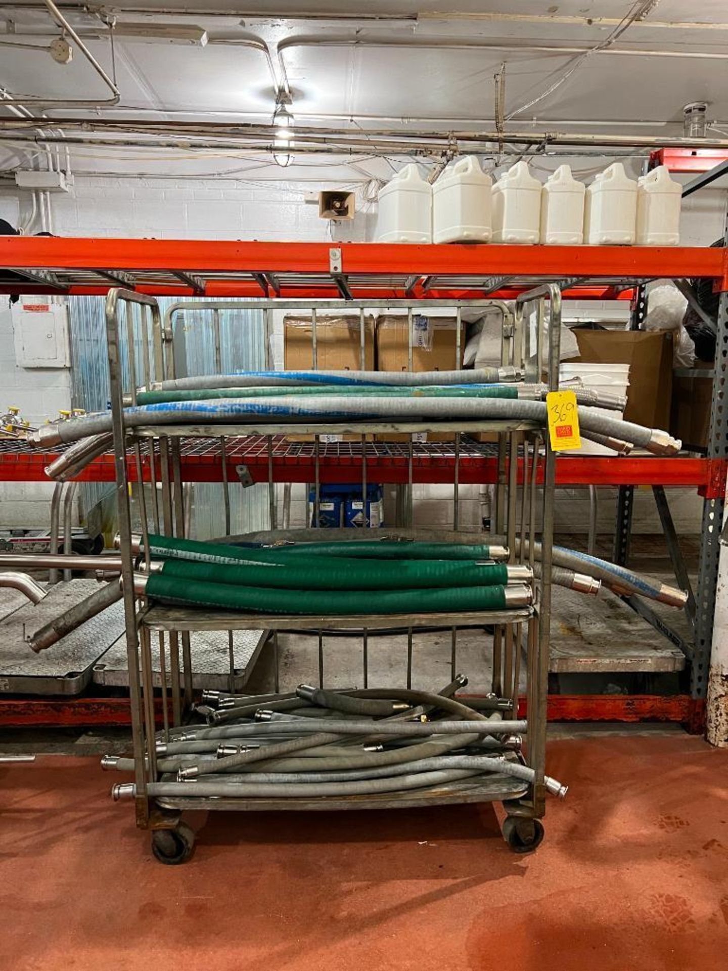 Assorted Suction/Discharge Hoses and Bossie Cart - Rigging Fee: $125