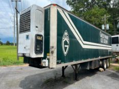1995 Hackney 32' Tandem Axel Refrigerated Trailor with Thermo King Refrigeration Unit, Cold Plate, S