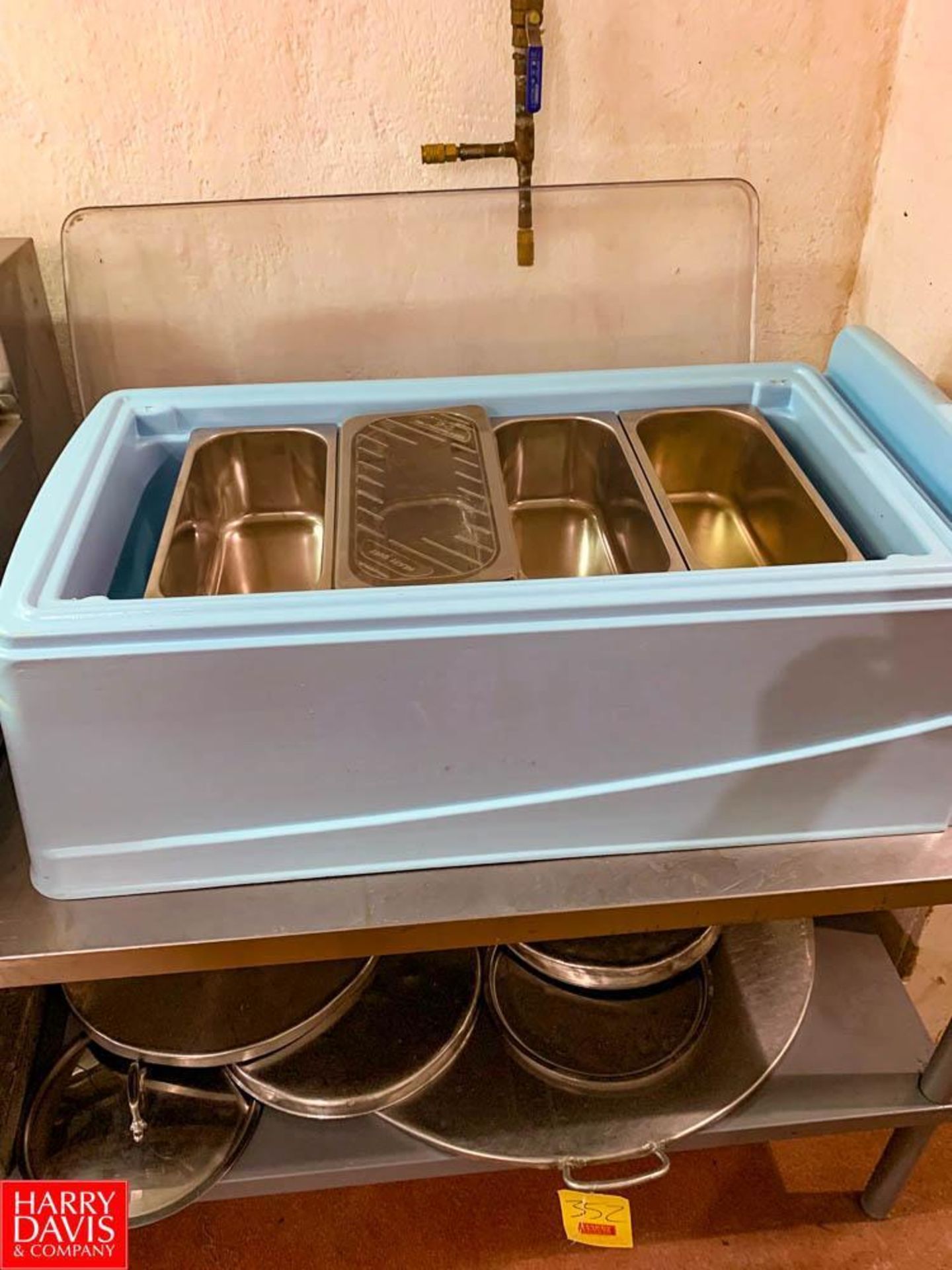 Silver King S/S Ice Cream Display Freezer and Plastic 3rd Pan Holder with (4) S/S 3rd Pans - Rigging - Image 2 of 3