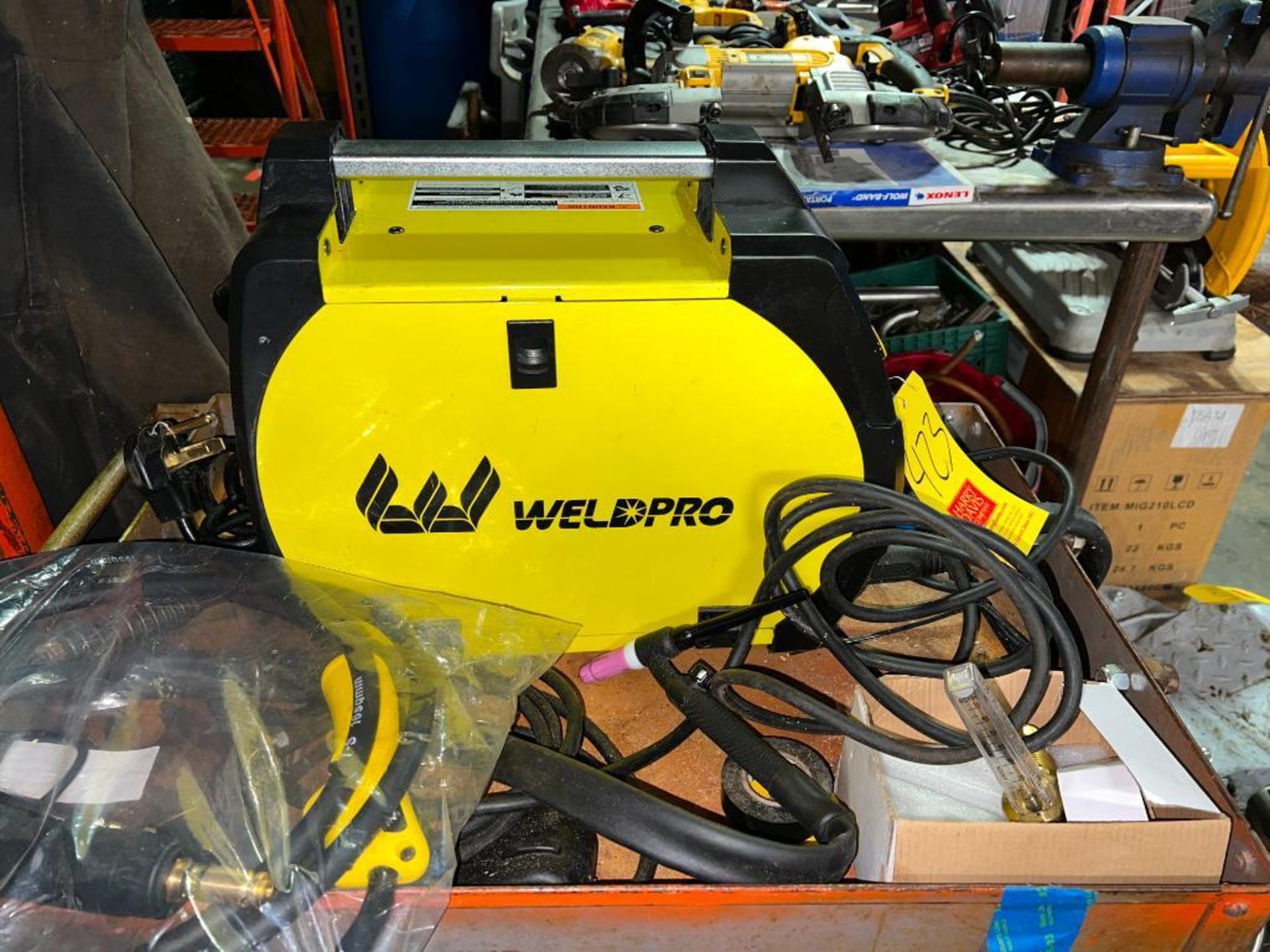Weldpro Welder, Model: MIG210LCD with Cables, Mask and Cart - Rigging Fee: $50 - Image 2 of 2