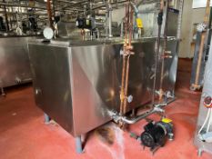 Girton 200 Gallon x 2-Compartment Jacketed S/S Tank, Model: FVS-200, S/N: 2694 with Agitation and (3