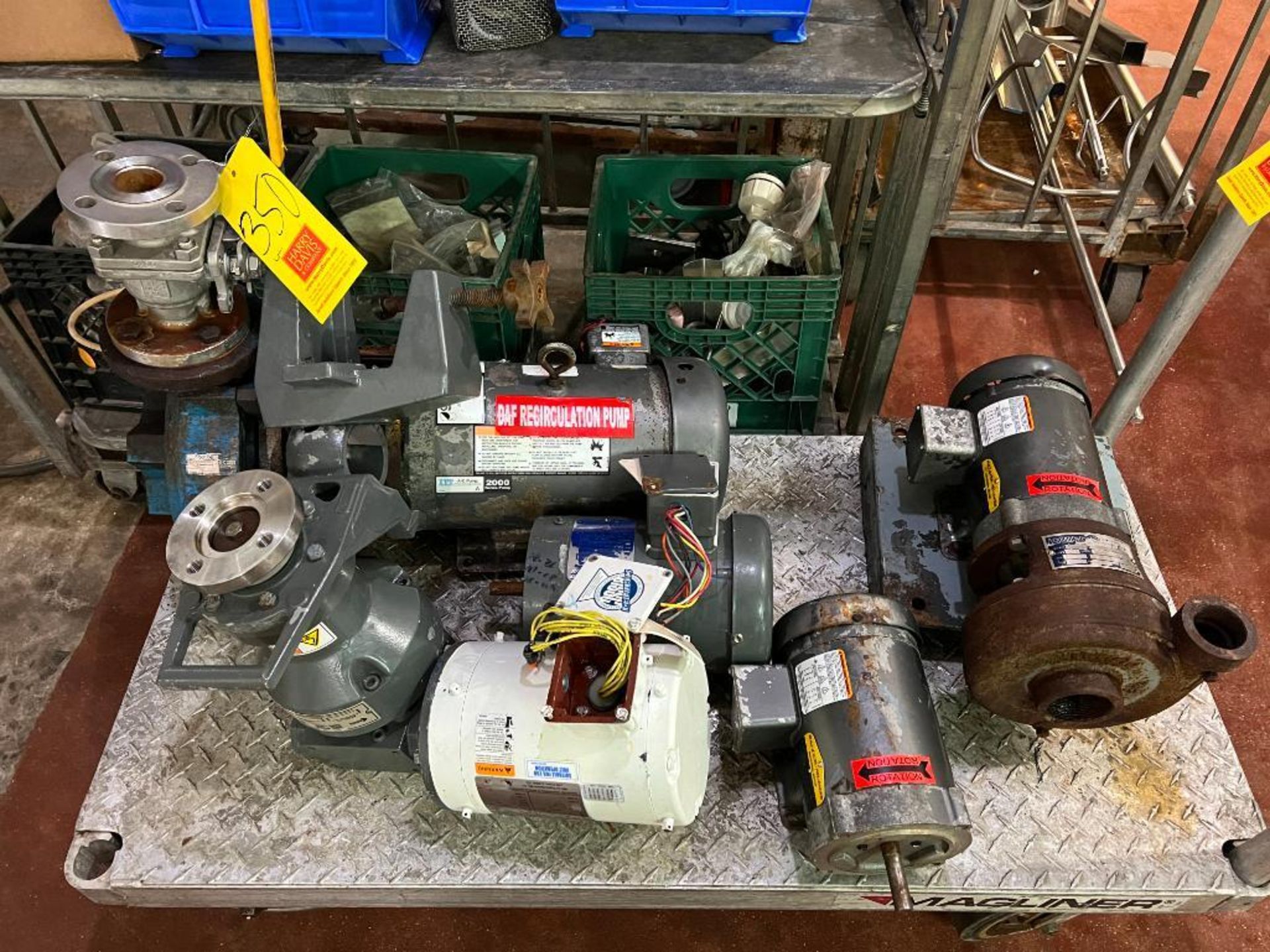 Assorted Motors and Pumps, up to 7.5 HP - Rigging Fee: $200