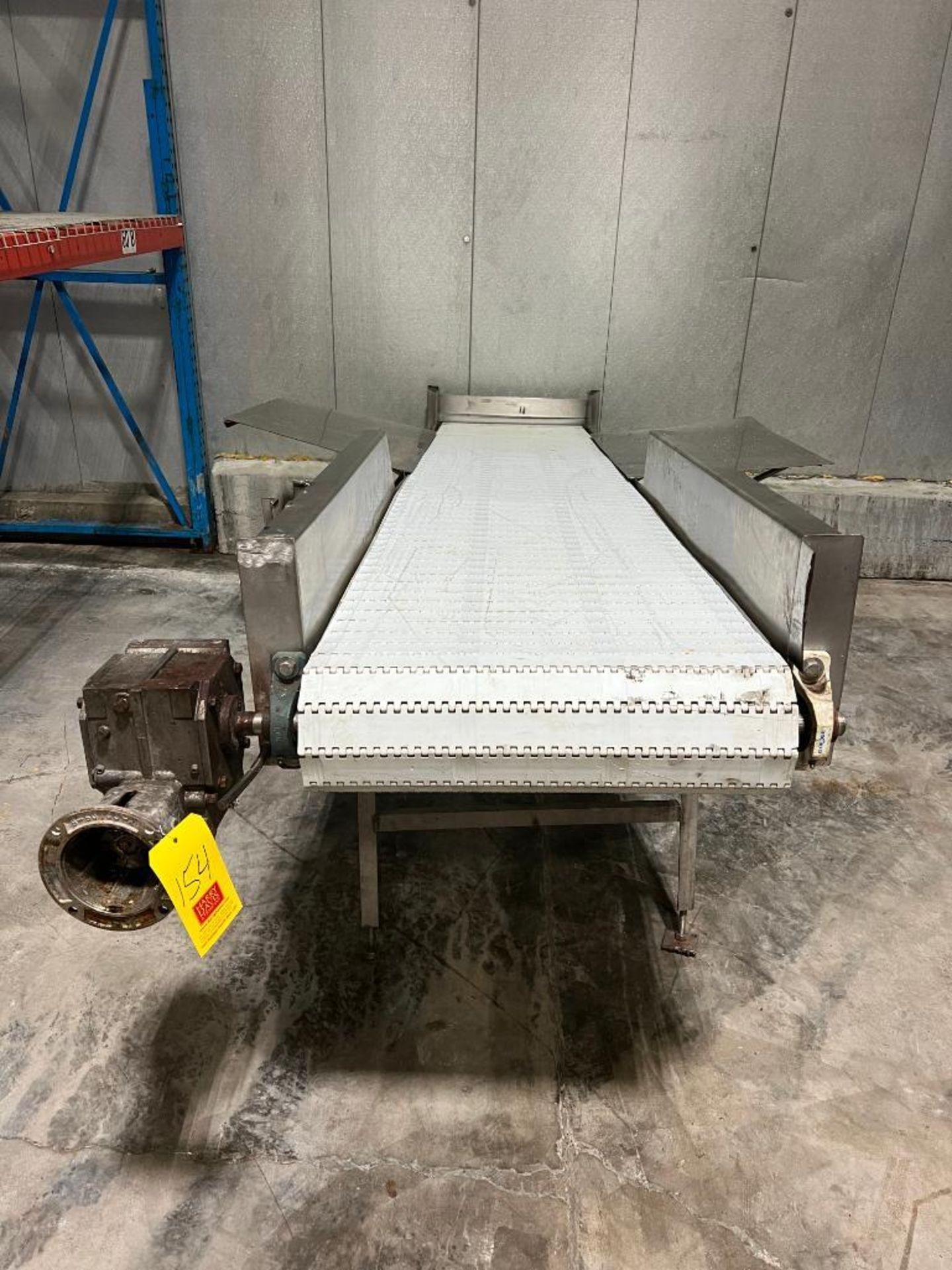 Pack Off S/S Frame Inclined Product Conveyor, Dimensions = 126" Length x 24" Width - Rigging Fee: $1 - Image 2 of 2