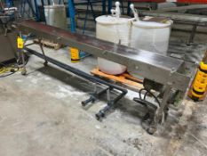 S/S Belt Conveyor with Drive, Dimensions = 115" Length x 11" Width - Rigging Fee: $100