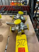 (2) NEW 3-Way 1.5" S/S Plug Valves - Rigging Fee: $25