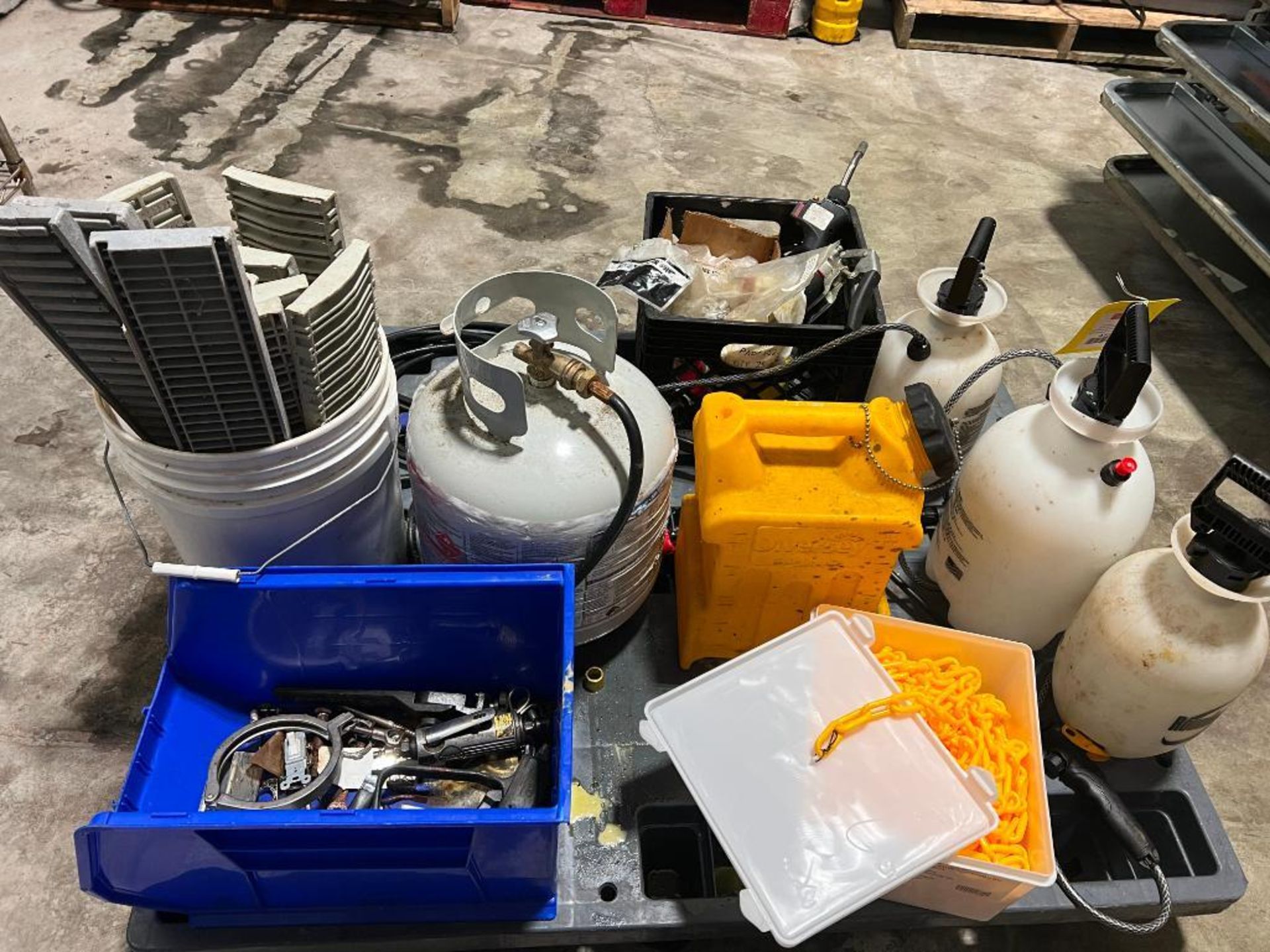 Assorted Sprayers, Fuel Containers, Drain Covers and Hydraulic Hoses - Rigging Fee: $100 - Image 2 of 2