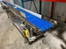 S/S Frame Product Conveyor with Drive and Under Shelf, Dimensions = 189" Length x 12" Width - Riggin