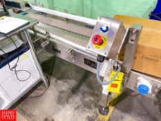 2018 IPM S/S Frame Box Conveyor with Dual Plastic Table Top Chain and Drive - Subject to Bulk Bid