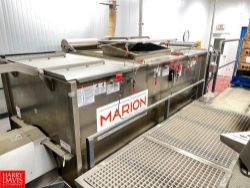 2018 Marion 166 Cu Ft S/S Paddle Blender, Model: AP4-54120-UW3, S/N: 18044 with 60HP Motor, Gear Red