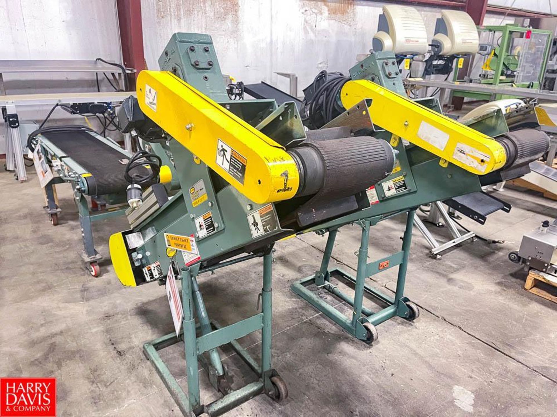 Section Hytral Power Belt Conveyor and Power Roller Conveyor, (2) Inclined , Dimensions = 48" Length - Image 2 of 3