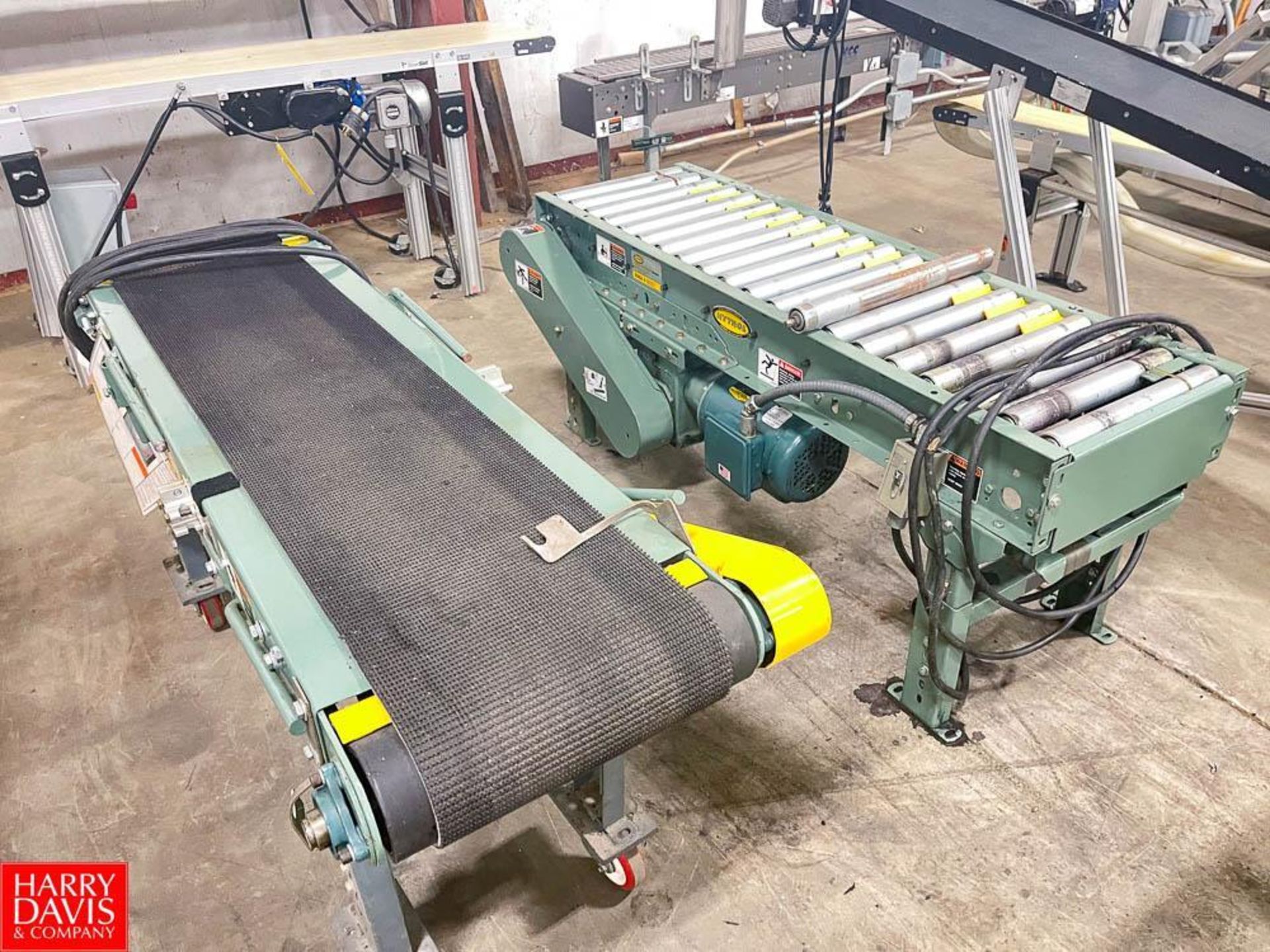 Section Hytral Power Belt Conveyor and Power Roller Conveyor, (2) Inclined , Dimensions = 48" Length - Image 3 of 3