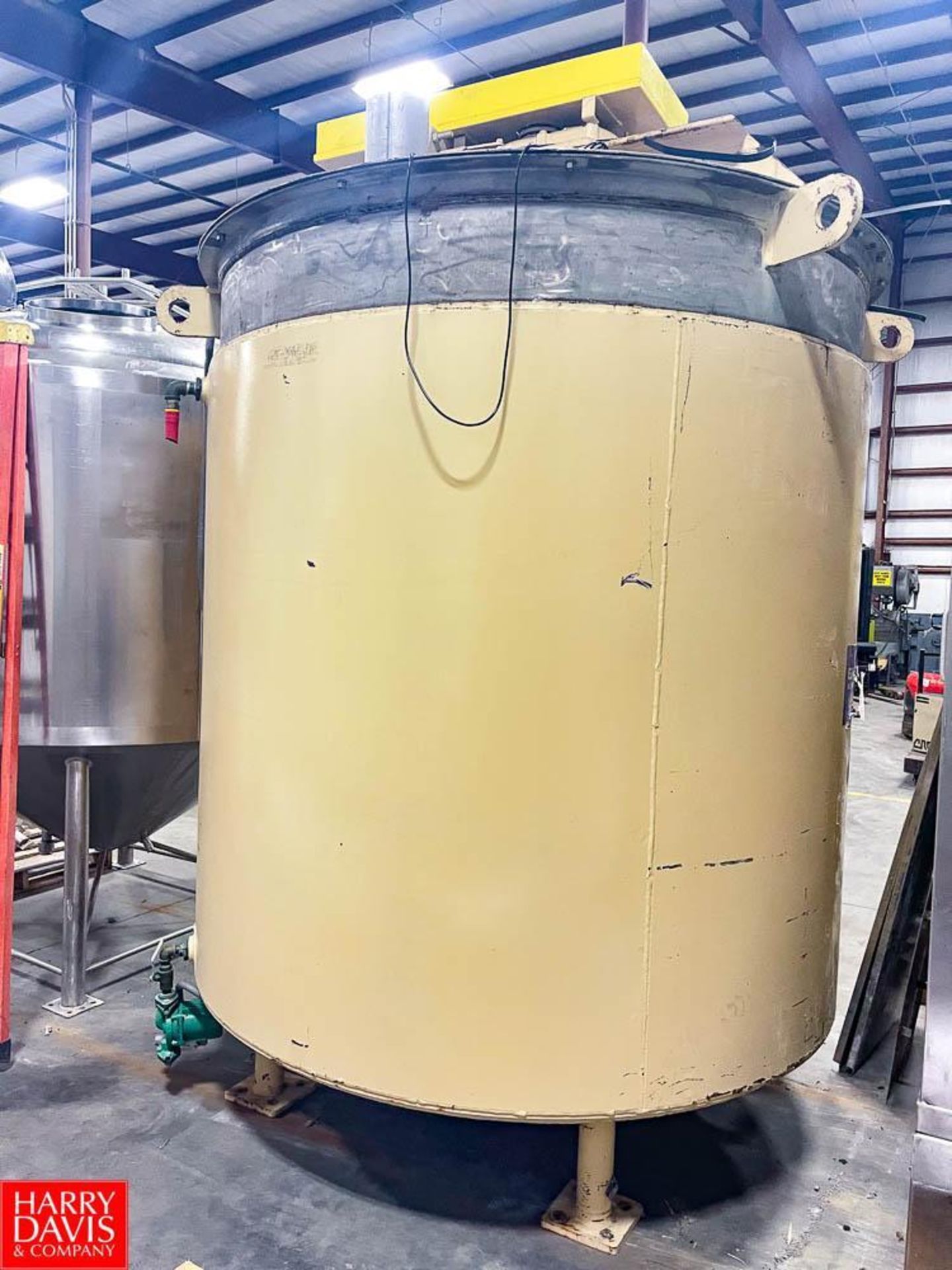 Bliss EZ Melt S/S 15,000 LB Capacity Melting Tank, Mounted on Load Cells - Rigging Fee= $400