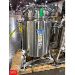 NEW DCI 350 Liter Dome-Top Jacketed S/S Tank with Vertical Agitation, Mounted on S/S Skid with Contr