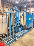 Alan Roto Screen with Auto-Vac Pump Skid, Model: 650, S/N: 14216C S/S and Poly Chemical Feed Tanks,