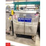 Hoover 316 Gallon S/S Dimple Jacketed Liquitote - Rigging Fee= $50