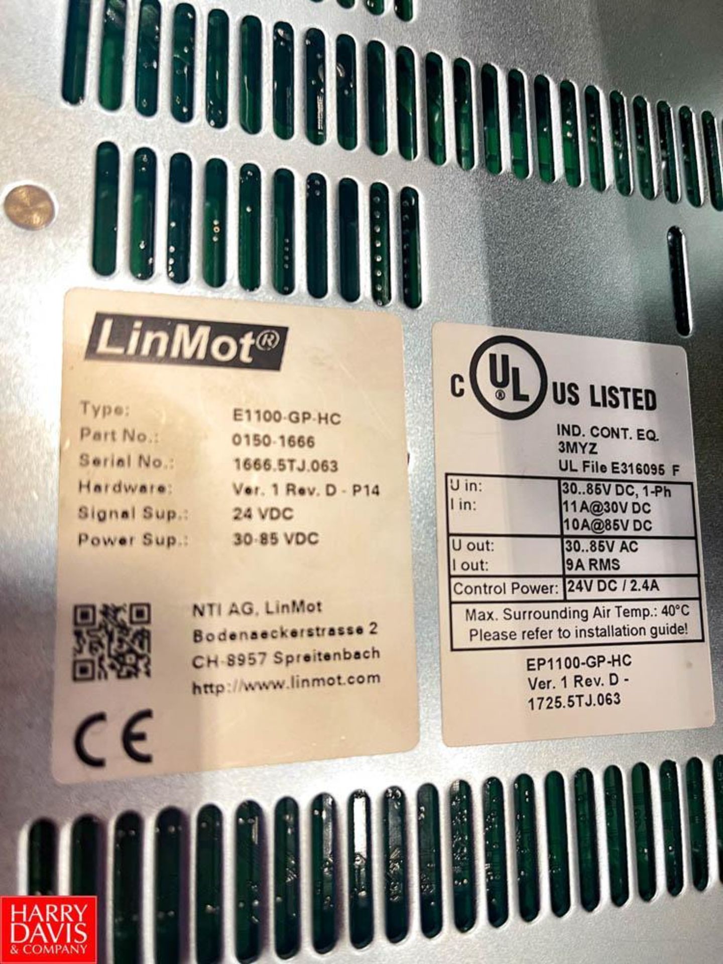 NEW LinMot Linear Motor Control, Type: E11-GP-HC - Rigging Fee= $20 - Image 2 of 2