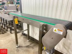 S/S Frame Product Conveyor Frame , Dimensions = 84" Length x 14" Width with Drive - Rigging Fee= $10