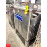 Hoover 316 Gallon S/S Dimple Jacketed Liquitote - Rigging Fee= $50