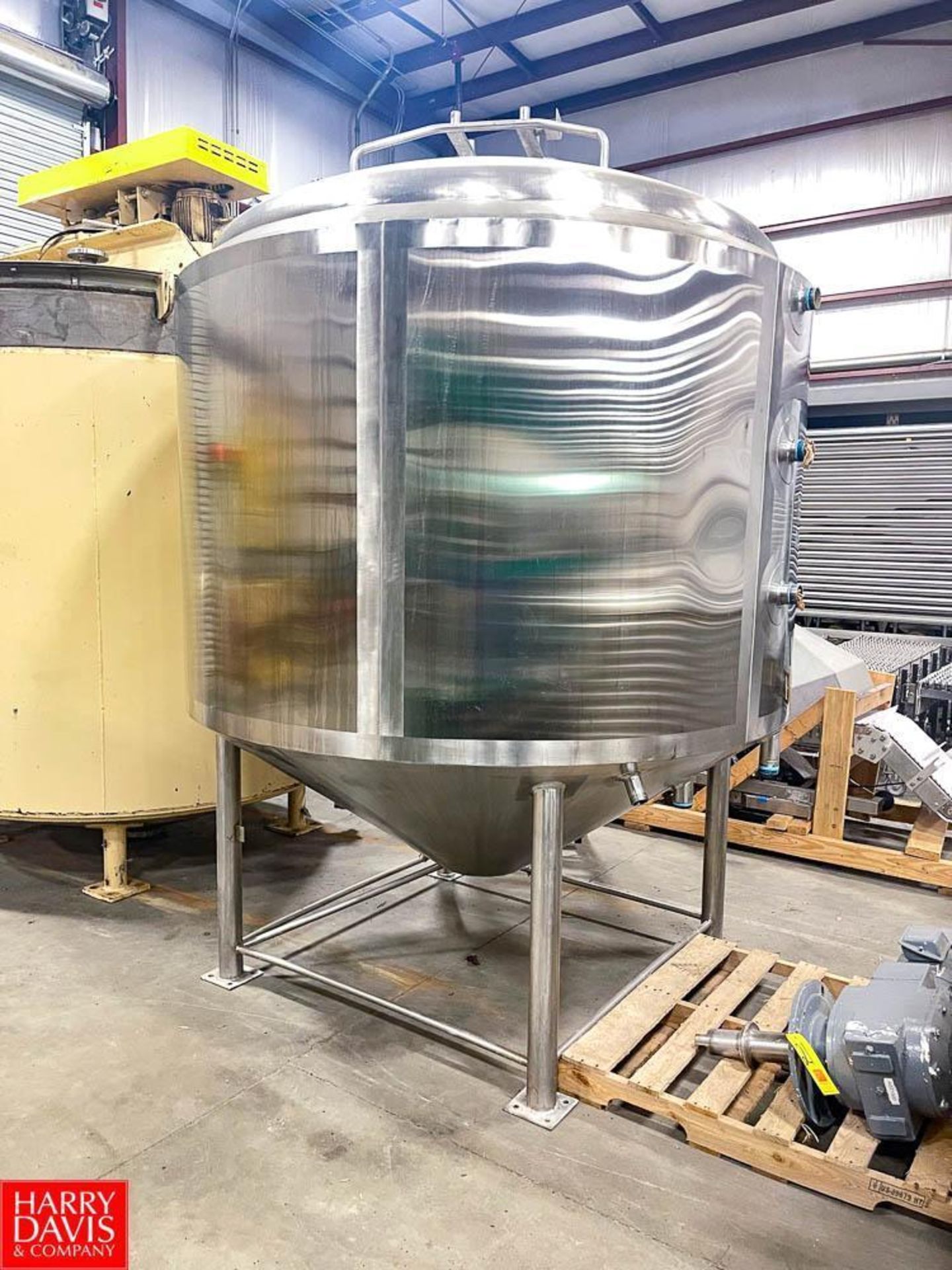 (C/P) St Regis 1,000 Gallon S/S Jacketed Dome-Top, Cone-Bottom Mixing Tank Processor, S/N: 9784 with