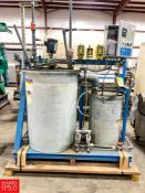 Chemtrol Skid Mounted Chemical Feed Systems with Mettering Pumps, ARO Diaphram Pumps, (2) Tanks and