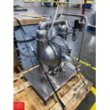 NEW Process Flo 3" S/S Diaphragm Pump Mounted on S/S Cart (Location - Phenix City, AL) - Rigging Fee