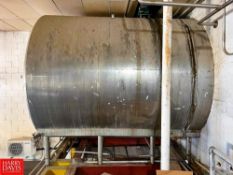7,000 Gallon All S/S Horizontal Tank, S/N: 4403 with (2) S/S Tank Valves, Sensor and Gauge