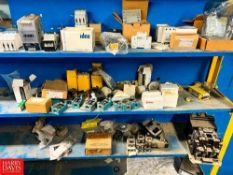 Assorted Electrical Components Including: Allen-Bradley PLCs, Micro Switches, Contact Switches