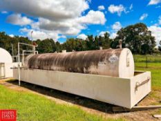 Newberry Tanks 4,000 Gallon Horizontal Tank, S/N: C401395, Integral Steel Foundation