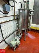 25 Gallon S/S Tank with Centrifugal Pump, S/S Stop Valve, Reducer and Clamps (Location: Dothan, AL)