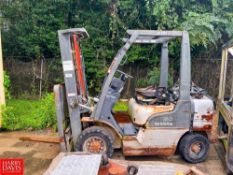 Nissan 4,050 lb. Capacity Propane Fork Truck, Model: MPL02A25LV (Location: Dothan, AL)