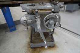 Milwaukee Horizontal Milling Machine 9'' x 46'' Working T Slotted Table, 35 1400 RPM, Model: Model H