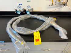 (2) S/S Liquid Nitrogen Flexible Tubing and (2) Airgas 200 PSI Valves - Rigging Fee: $100