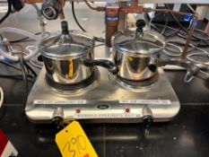 Oster 2-Burner Electric Stovetop - Rigging Fee: $50