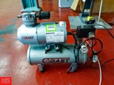 GAST1/4 HP Piston Air Compressor 1 ph, 115 v, 60 Hz, 1725 RPM, Model: M200GX, Hit #:2365339 - Riggin