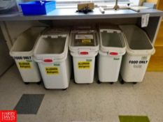 (5) Rubbermaid Portable Material Bins - Rigging Fee: $100