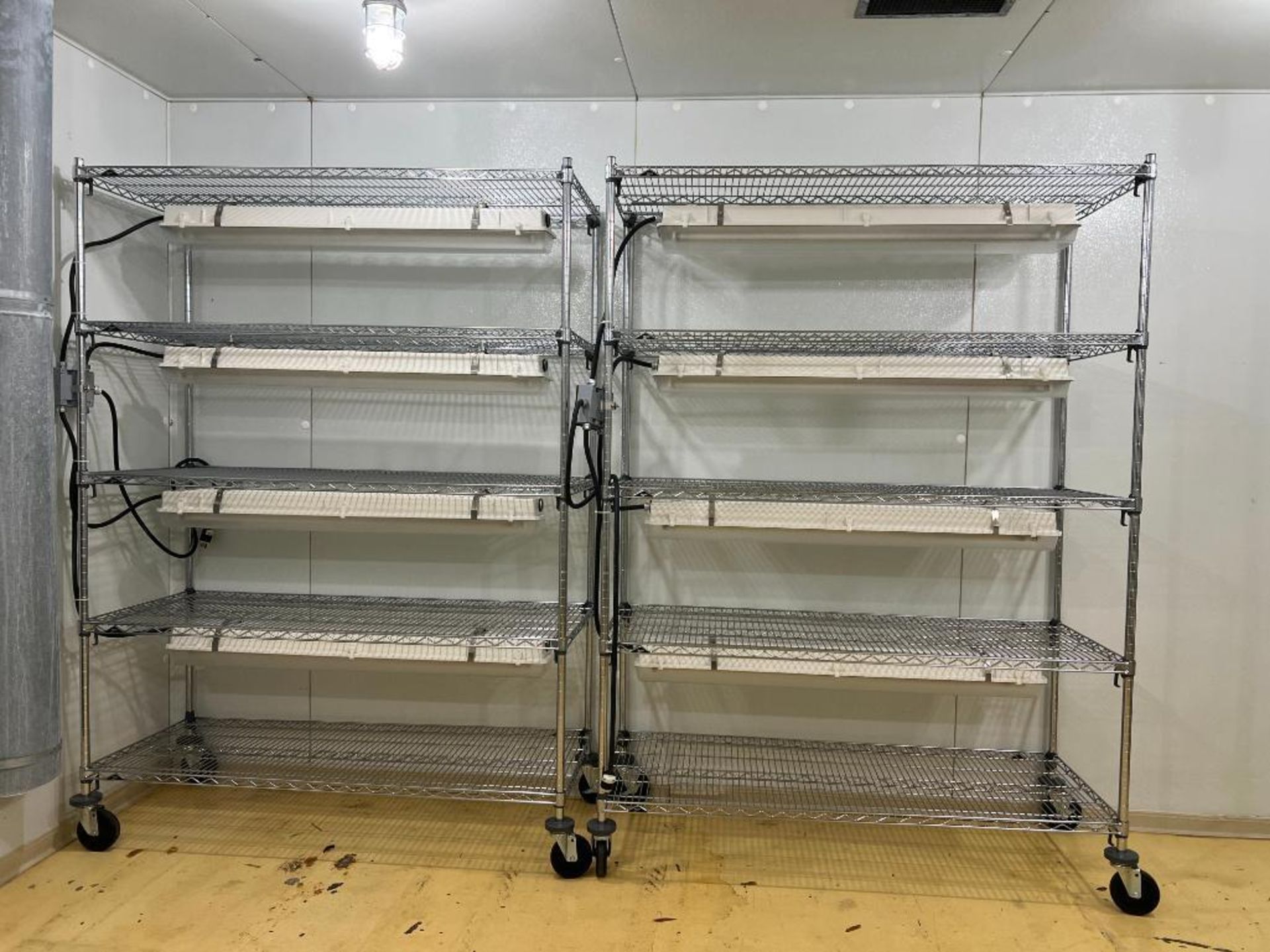 (7) S/S Mobile Carts with (20 ) Fluorescent Ballasts - Rigging Fee: $300 - Image 2 of 3