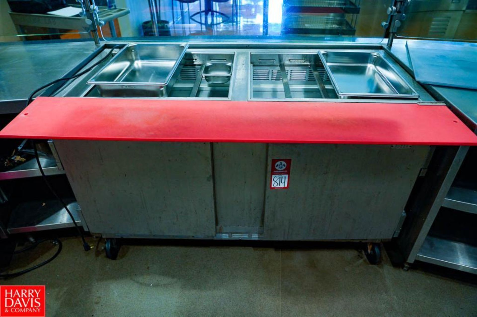 Beverage-Air Sandwich Prep Table, 60'' Wide Top 36 1/2 x 60'' x 36'' Tall. On Wheels, 2 Section refr - Image 2 of 4