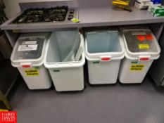 (5) Rubbermaid Portable Material Bins - Rigging Fee: $100