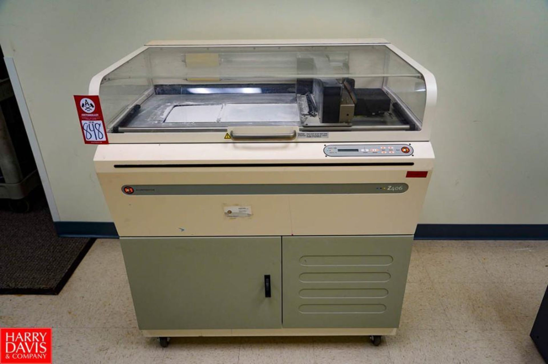 Z Corporation 3D Color Printer On Wheels, 100-240 Volt, 50/60 Hz, 4 Amp, Single Phase, Model: Z406 ,